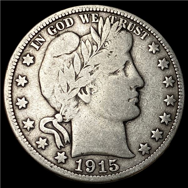 1915-D Silver Barber Half Dollar LIGHTLY  CIRCULATED