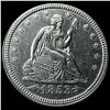 Image 1 : 1853 Arrows Seated Liberty Quarter CLOSELY  UNCIRCULATED