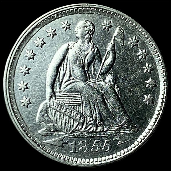 1855-S Silver Half Dime CLOSELY UNCIRCULATED