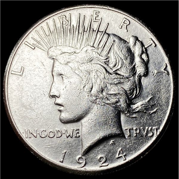 1924-S Silver Peace Dollar CLOSELY  UNCIRCULATED