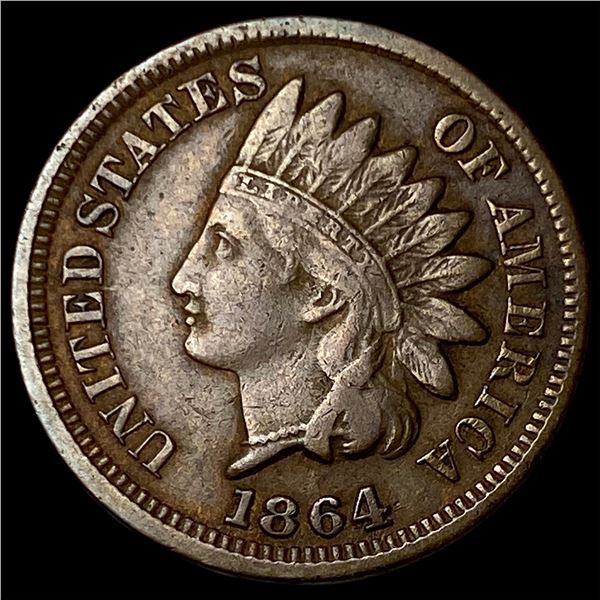 1864 Bronze Indian Head Cent NEARLY  UNCIRCULATED