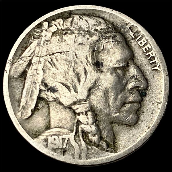 1917-D Buffalo Nickel LIGHTLY CIRCULATED