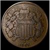 Image 1 : 1867 Two-Cent Piece LIGHTLY CIRCULATED
