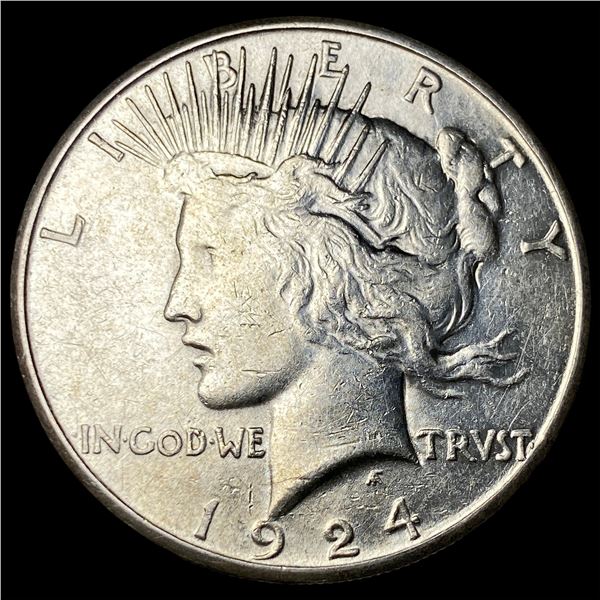 1924-S Silver Peace Dollar CLOSELY  UNCIRCULATED