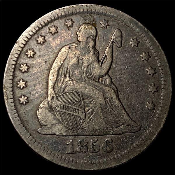1856 Seated Liberty Quarter LIGHTLY  CIRCULATED