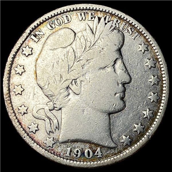1904 Barber Half Dollar LIGHTLY CIRCULATED