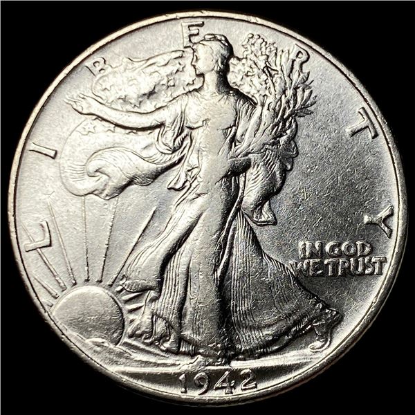 1942 Walking Liberty Half Dollar CLOSELY  UNCIRCULATED