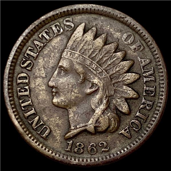 1862 Copper-Nickel Indian Head Cent NEARLY  UNCIRCULATED