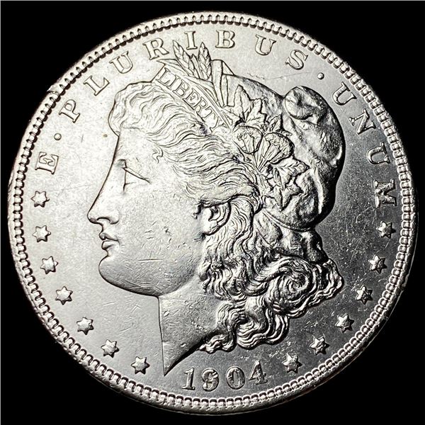 1904 Silver Morgan Dollar CLOSELY  UNCIRCULATED