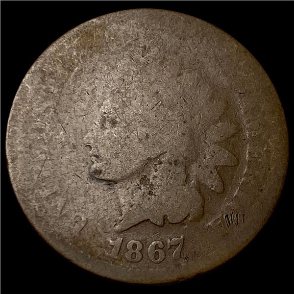 1867 Indian Head Cent NICELY CIRCULATED
