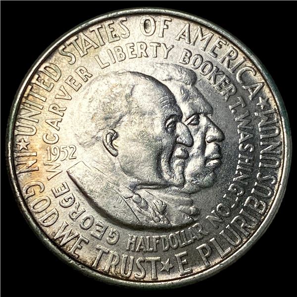 1952 Silver Half Dollar Booker T. Washington  & George W. Carver CLOSELY UNCIRCULATED