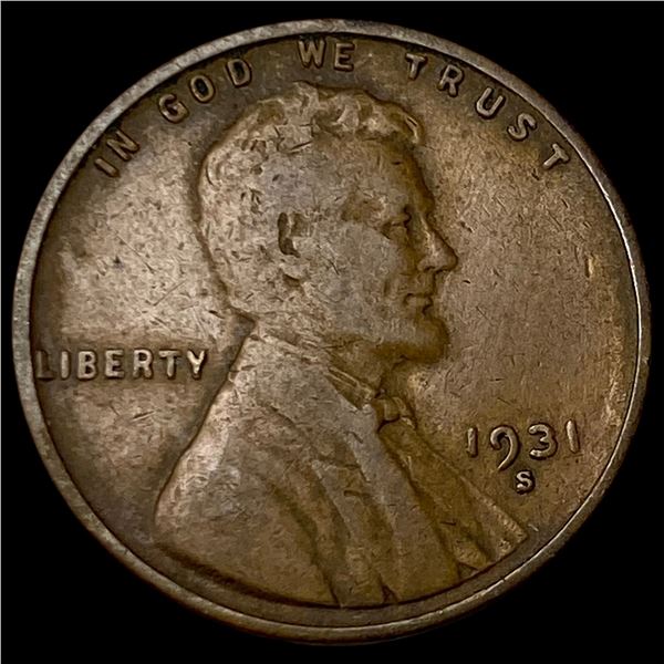 1931-S Lincoln Wheat Cent LIGHTLY CIRCULATED