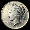 Image 1 : 1921 Silver Peace Dollar CLOSELY UNCIRCULATED