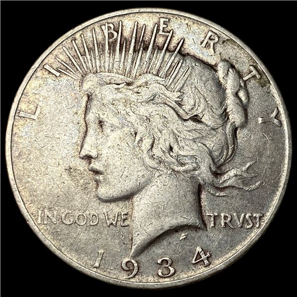 1934 Peace Silver Dollar LIGHTLY CIRCULATED