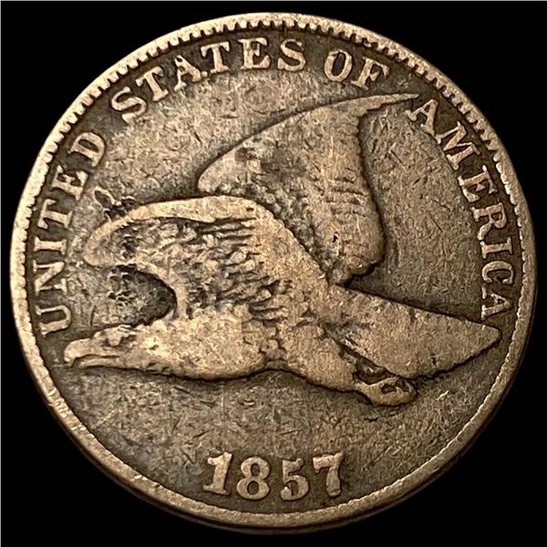 1857 Copper-Nickel Flying Eagle Cent NICELY  CIRCULATED