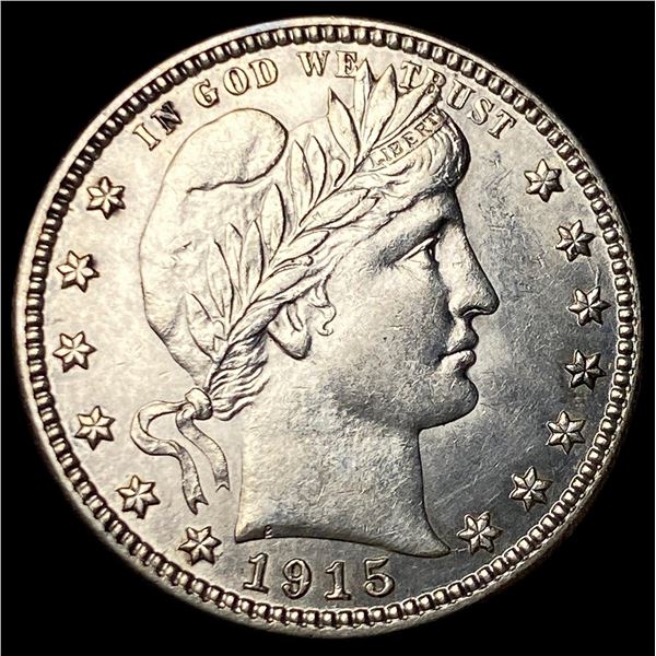 1915-D Silver Barber Quarter CLOSELY  UNCIRCULATED