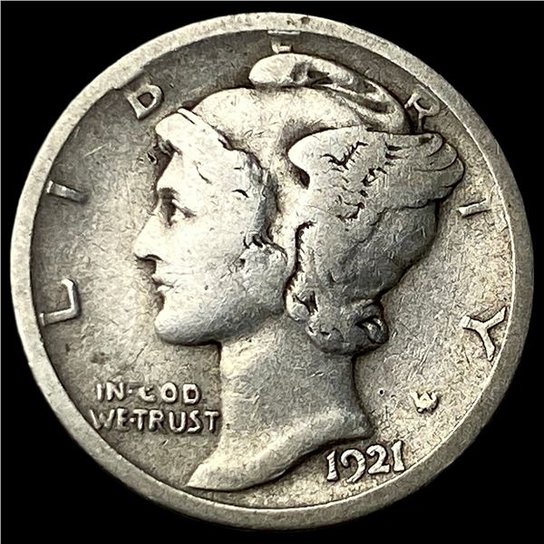 1921-D Silver Mercury Dime CLOSELY  UNCIRCULATED