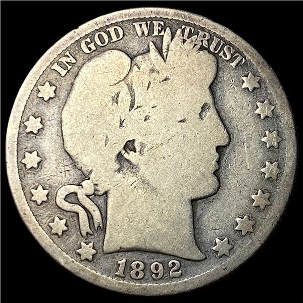 1892 Silver Half Dollar (Barber) GEM BU