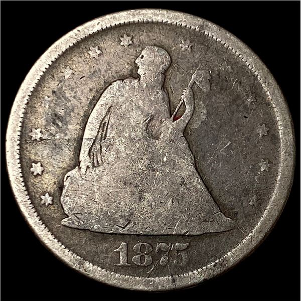 1875-S Silver Twenty Cents NICELY CIRCULATED
