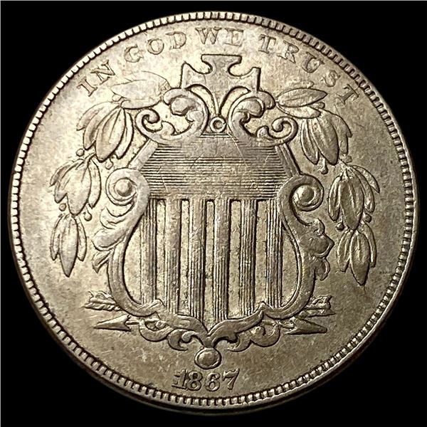 1887 Shield Nickel CLOSELY UNCIRCULATED