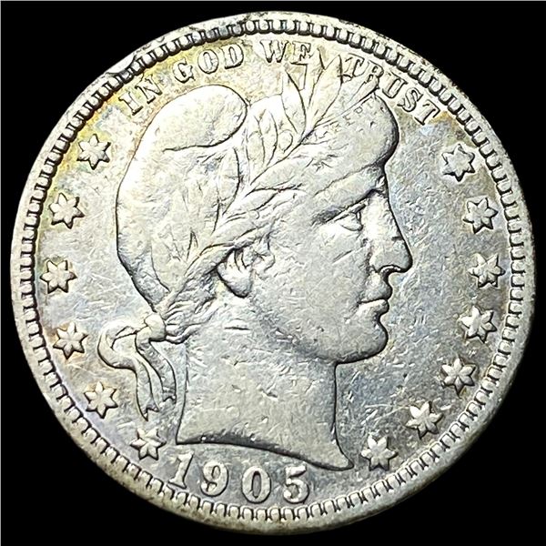 1905 Barber Quarter NEARLY UNCIRCULATED