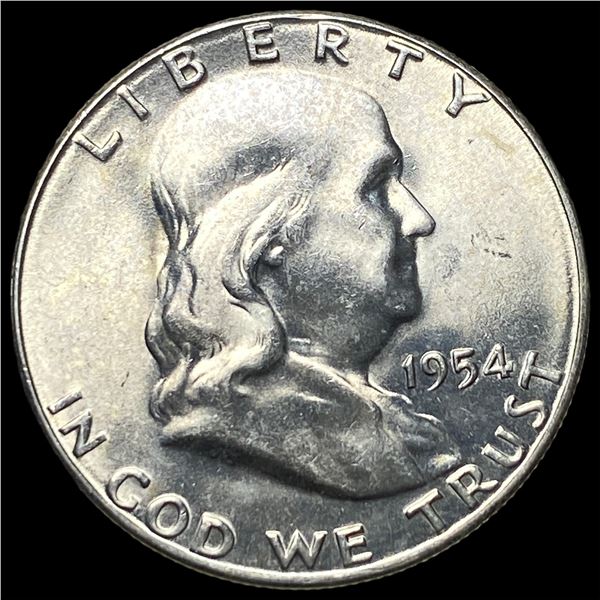 1954-S Silver Half Dollar Franklin CHOICE BU