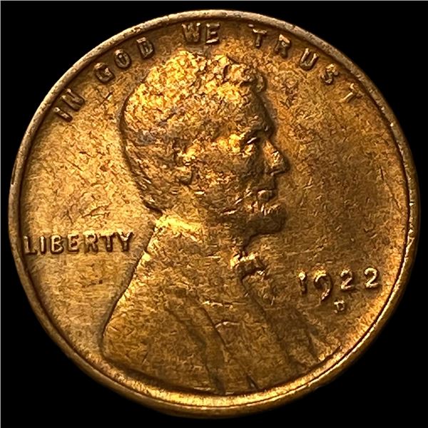 1922-D Lincoln Wheat Cent CLOSELY  UNCIRCULATED