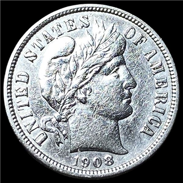 1908-D Silver Barber Dime CLOSELY  UNCIRCULATED