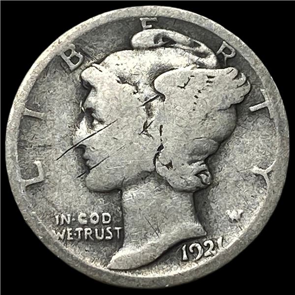 1921 Mercury Dime NICELY CIRCULATED