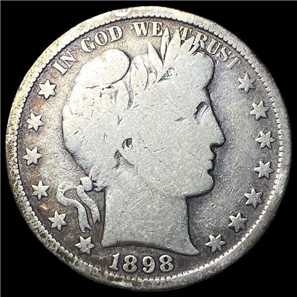 1898-S Silver Half Dollar NICELY CIRCULATED