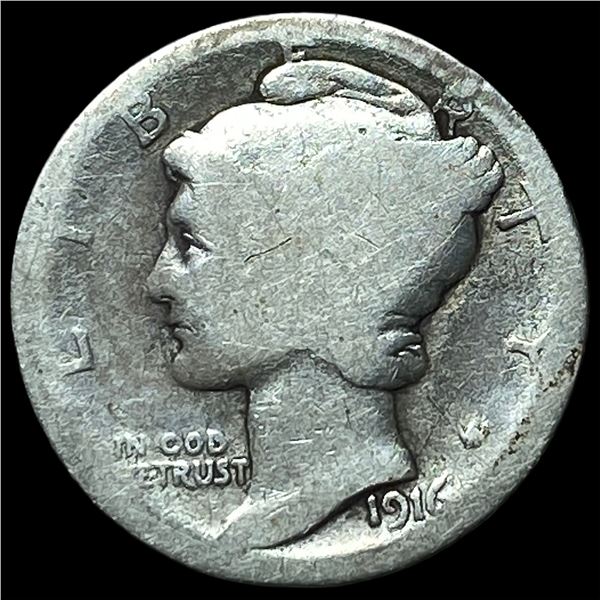 1916 Mercury Dime NICELY CIRCULATED