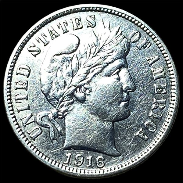 1916 Silver Barber Dime CLOSELY UNCIRCULATED