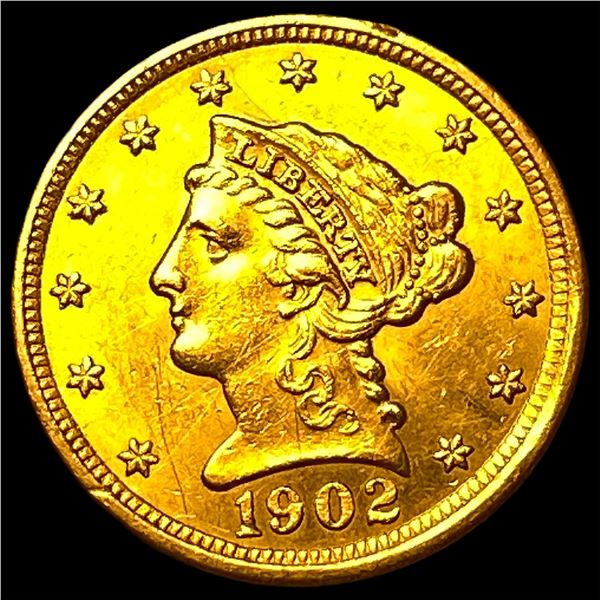 1902 Liberty Head Gold Quarter Eagle $2.50  UNCIRCULATED