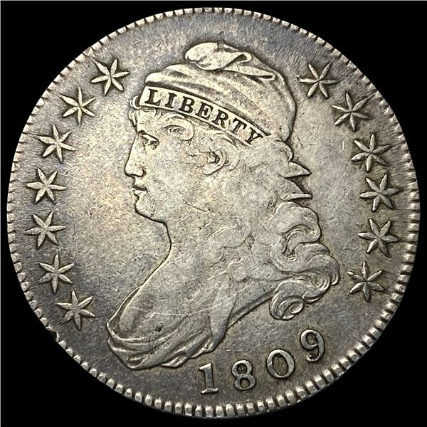 1809 Capped Bust Half Dollar NEARLY  UNCIRCULATED