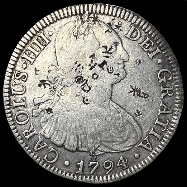 1794-Mo FM Mexico 8 Reales (Silver). NICELY  CIRCULATED
