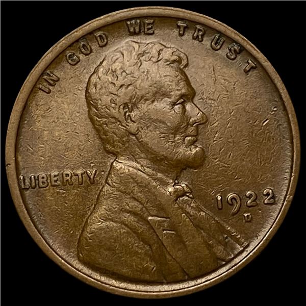 1922-D Lincoln Wheat Cent NEARLY UNCIRCULATED
