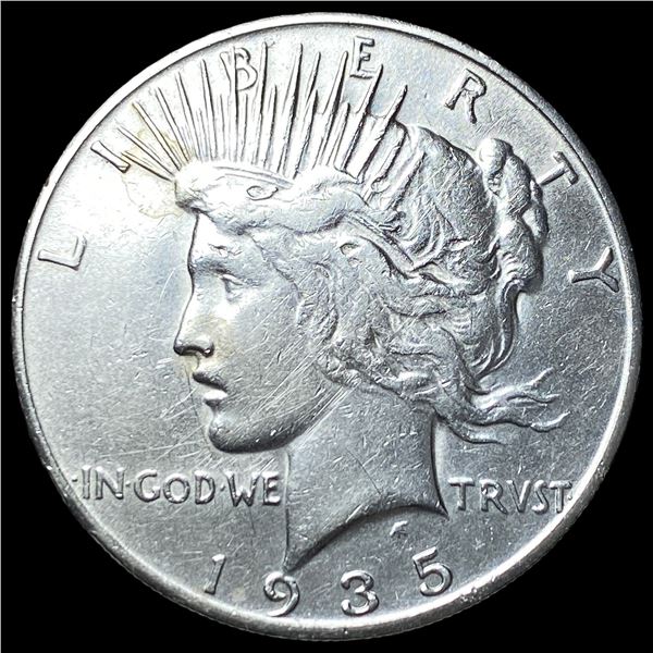 1935-S Silver Peace Dollar NEARLY  UNCIRCULATED