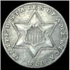 Image 1 : 1858 Silver Three-Cent Piece NEARLY  UNCIRCULATED