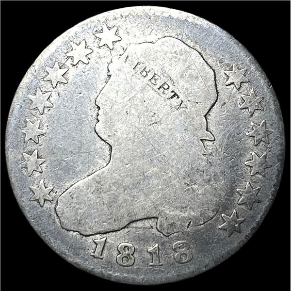 1818 Capped Bust Quarter NICELY CIRCULATED