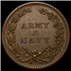 Image 2 : 1863 Civil War Token - Army & Navy CLOSELY  UNCIRCULATED