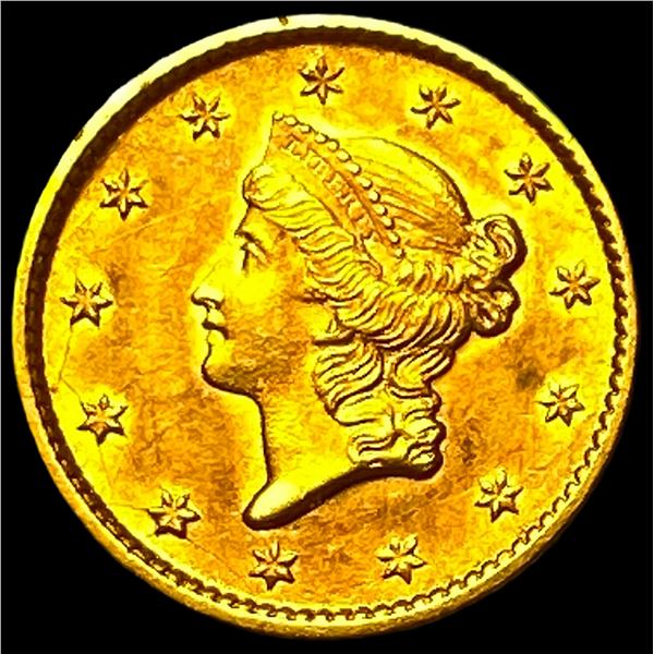 1853 Gold $1 Liberty Head Type 1 UNCIRCULATED