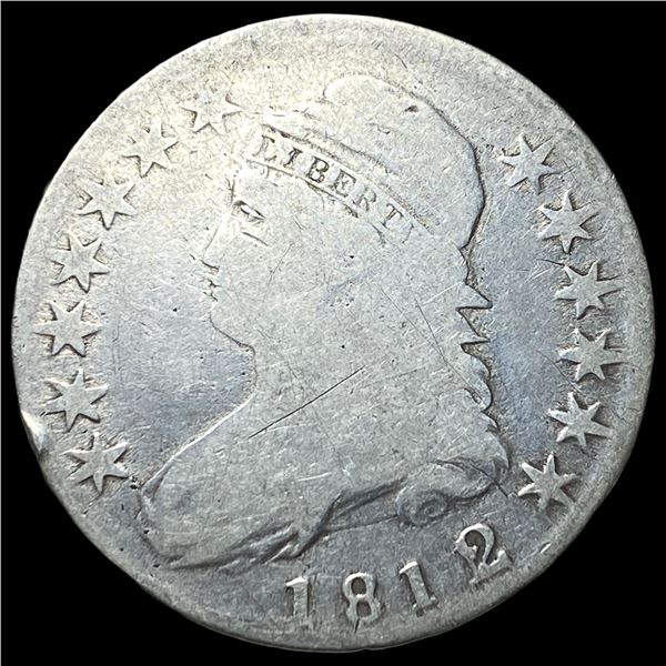 1812 Capped Bust Half Dollar NICELY  CIRCULATED