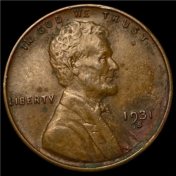 1931-S Lincoln Wheat Cent NEARLY UNCIRCULATED