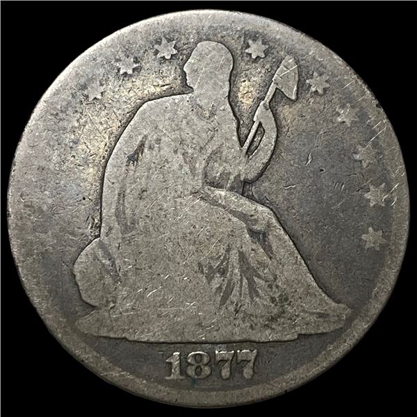 1877 Seated Liberty Half Dollar NICELY  CIRCULATED