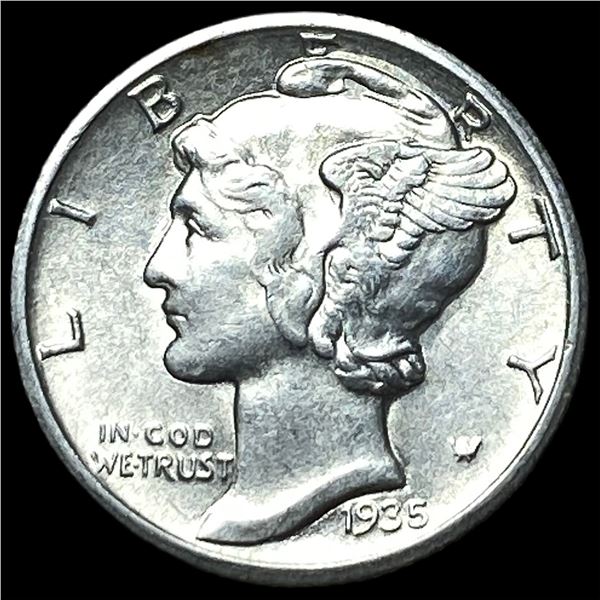 1935-S Silver Mercury Dime UNCIRCULATED