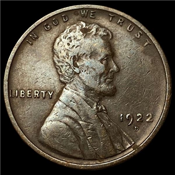 1922-D Lincoln Wheat Cent NEARLY UNCIRCULATED
