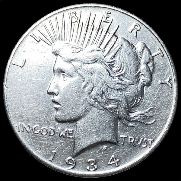1934 Silver Peace Dollar CLOSELY UNCIRCULATED