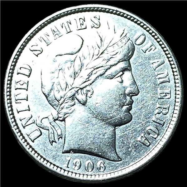 1906 Barber Dime CLOSELY UNCIRCULATED