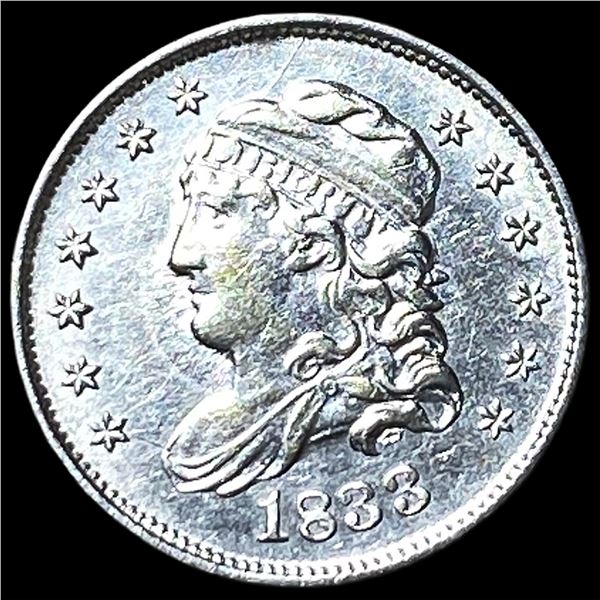 1833 Capped Bust Half Dime CHOICE AU