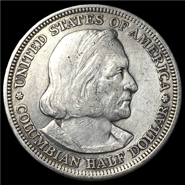 1893 Silver Columbian Half Dollar LIGHTLY  CIRCULATED
